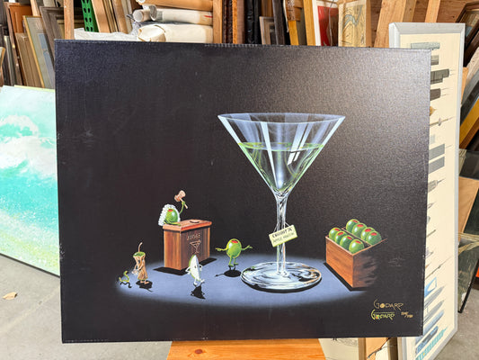 "Case of the Bad Apple" - Michael Goddard Giclée on Canvas - 28 x 35"