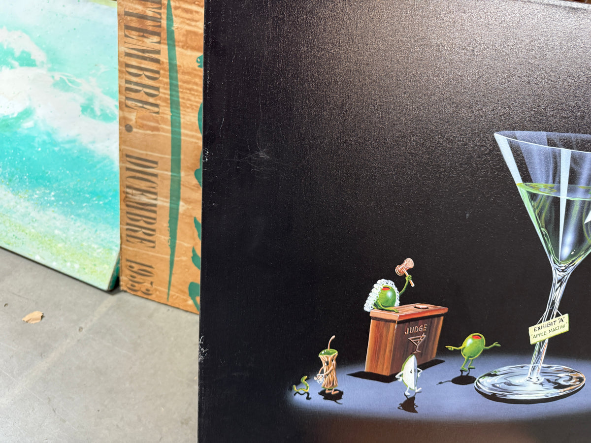 "Case of the Bad Apple" - Michael Goddard Giclée on Canvas - 28 x 35"