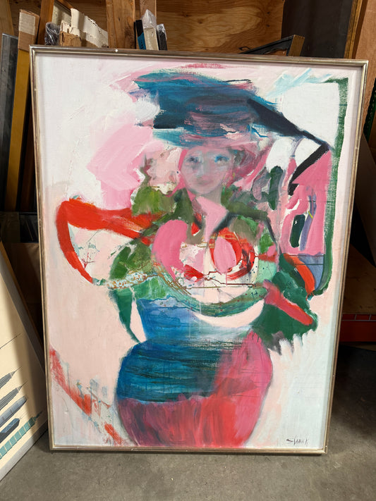 Abstract Female Figure - Mattie Staniek - 38 x 50"