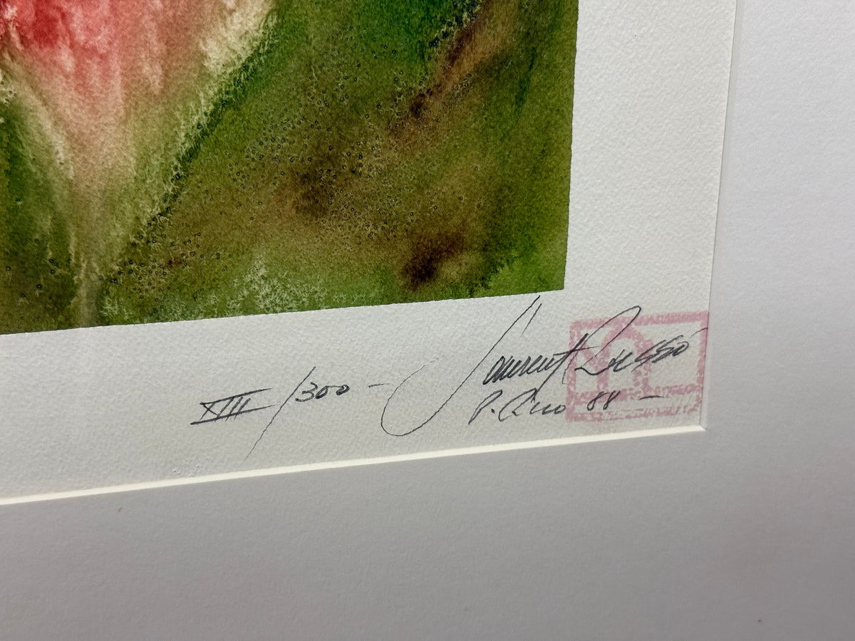 "Fiesta en San Juan" Signed Numbered Puerto Rico Colorful Print 12/300 -Unidentified - 33 x 39"