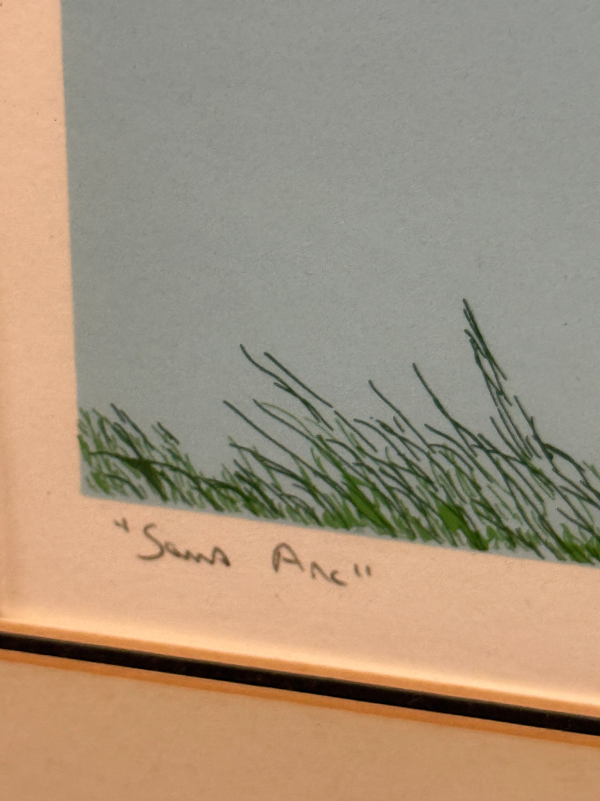 "Sans Arc" Signed Serigraph Southwestern Artist Proof Print -Ward Churchill- 33 x 27"