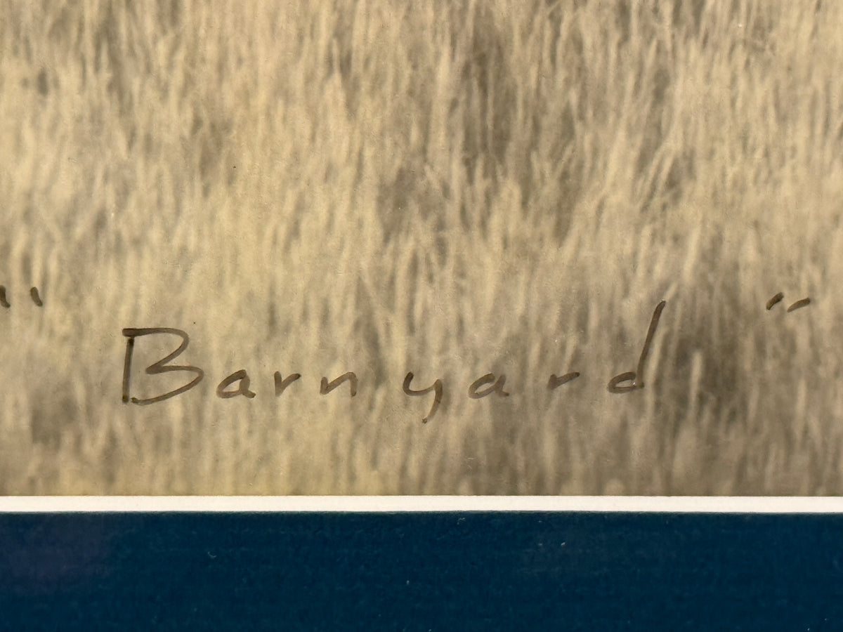 "Barnyard" Pontiac Streamliner Woody Signed Automotive Art Print -Unknown- 26 x 30"