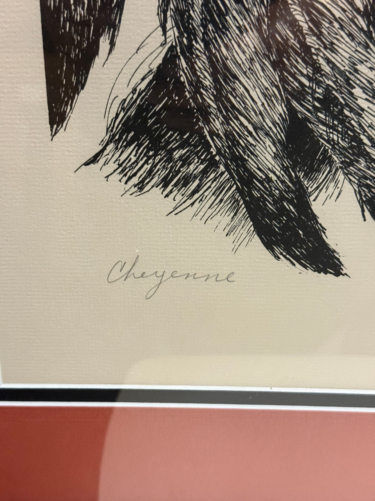 "Cheyenne" - Gergory Perillo Native American Numbered Print 81/100 - 20 x 25"