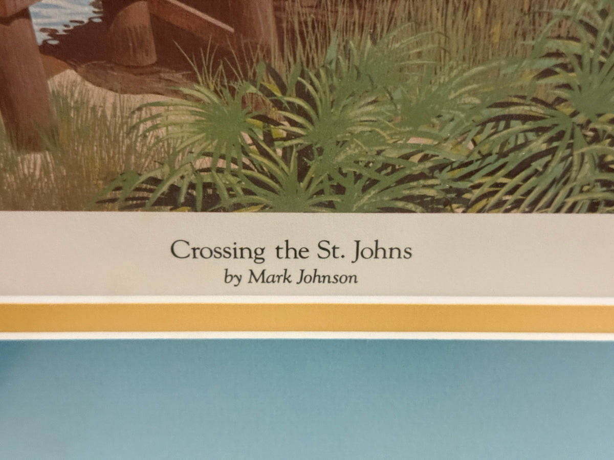 "Crossing the St. Johns" - Mark Johnson Signed Numbered Print 570/1500 - 23 x 30"