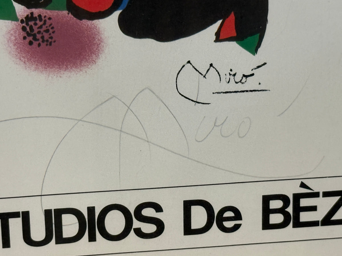 "Le PARIS STUDIOS De BÈZE" Signed Numbered Art Print 305/750 - MIRO - 20 x 21"