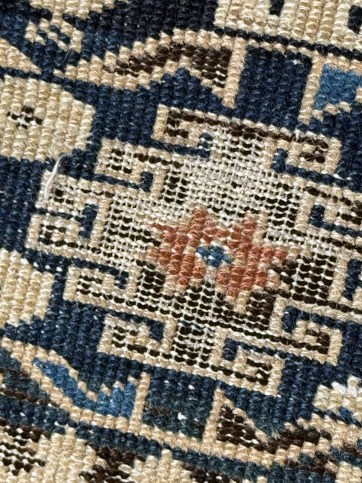 Antique Handwoven Oriental Caucasian Persian Rug - Handwoven  - 27 x 39"