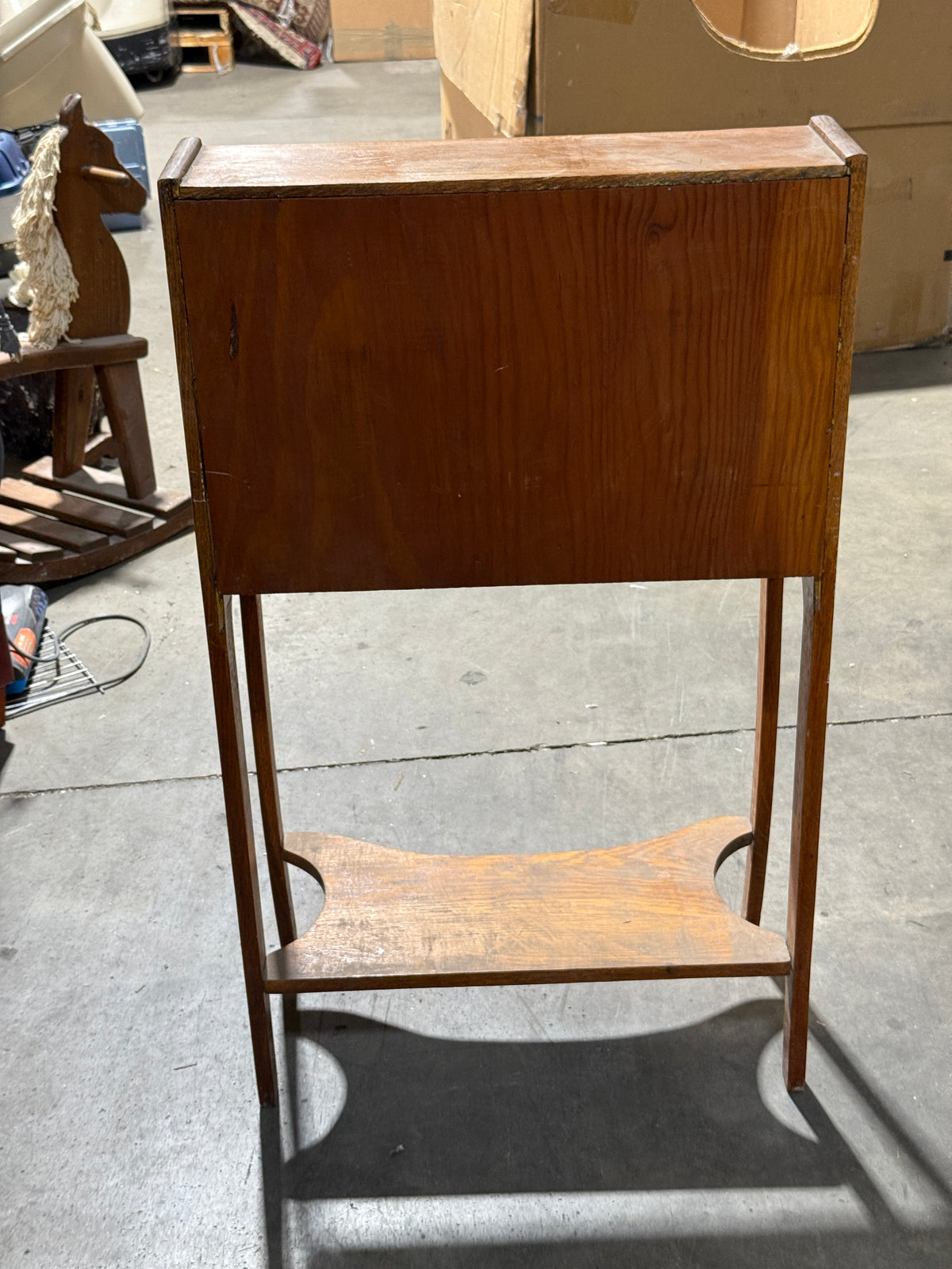 Antique Solid Wood Slant-Top Secretary Desk- 12 x 40"