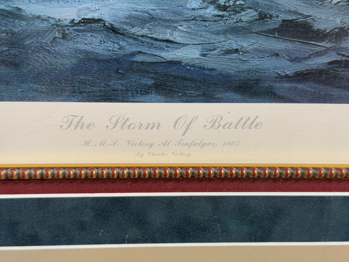 "The Storm of Battle" - Charles Vickery Signed Numbered Print 750/950 - 50 x 43"