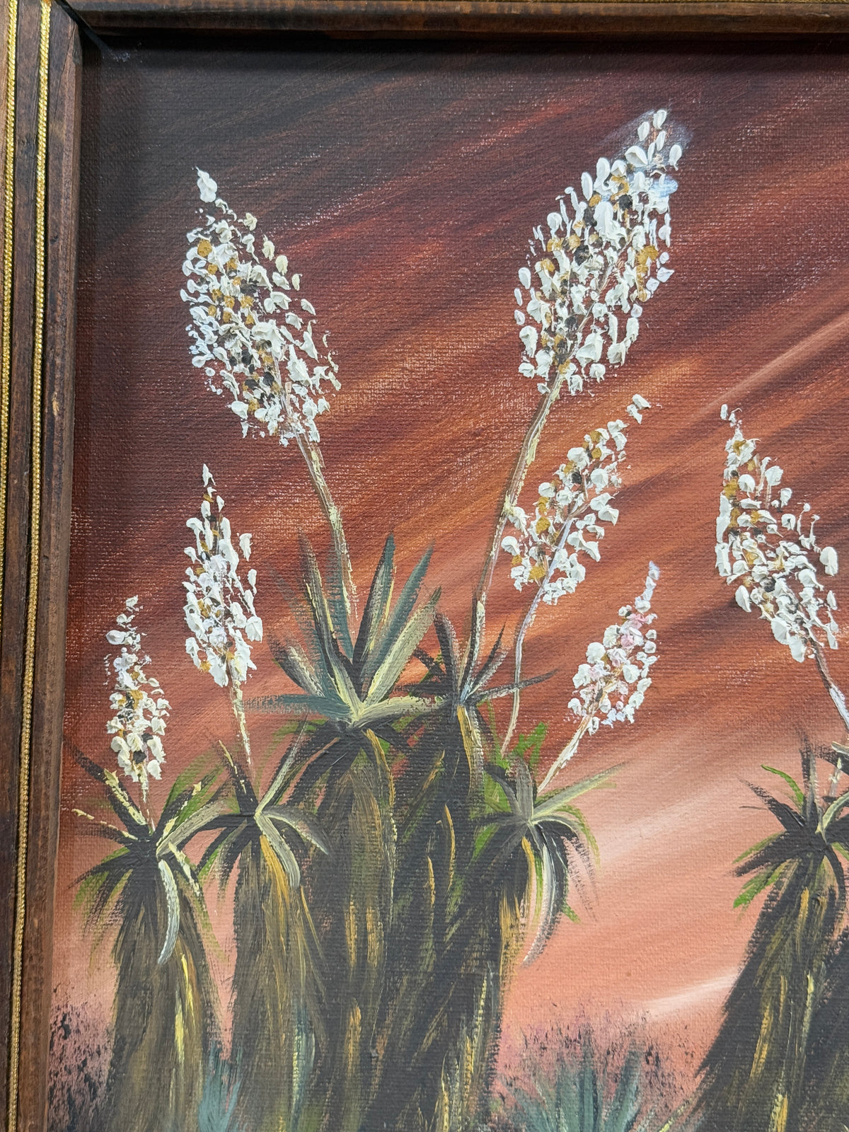 Mid Century Joshua Tree Southwest Original Oil Painting - Freddie Stoll - 18 x 22"