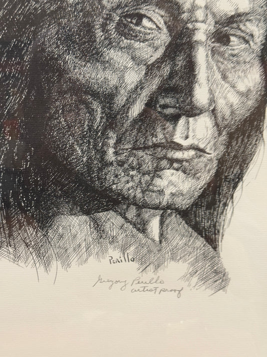 "Cheyenne" - Gergory Perillo Native American Artist Proof Print - 20 x 25"