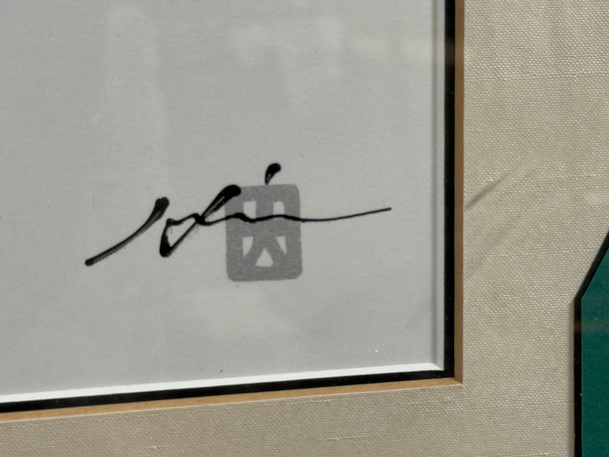 "Eyes Of Otsuka" - Hisashi Otsuka Feathers Numbered Lithograph Print 243/300 - 23 x 27"