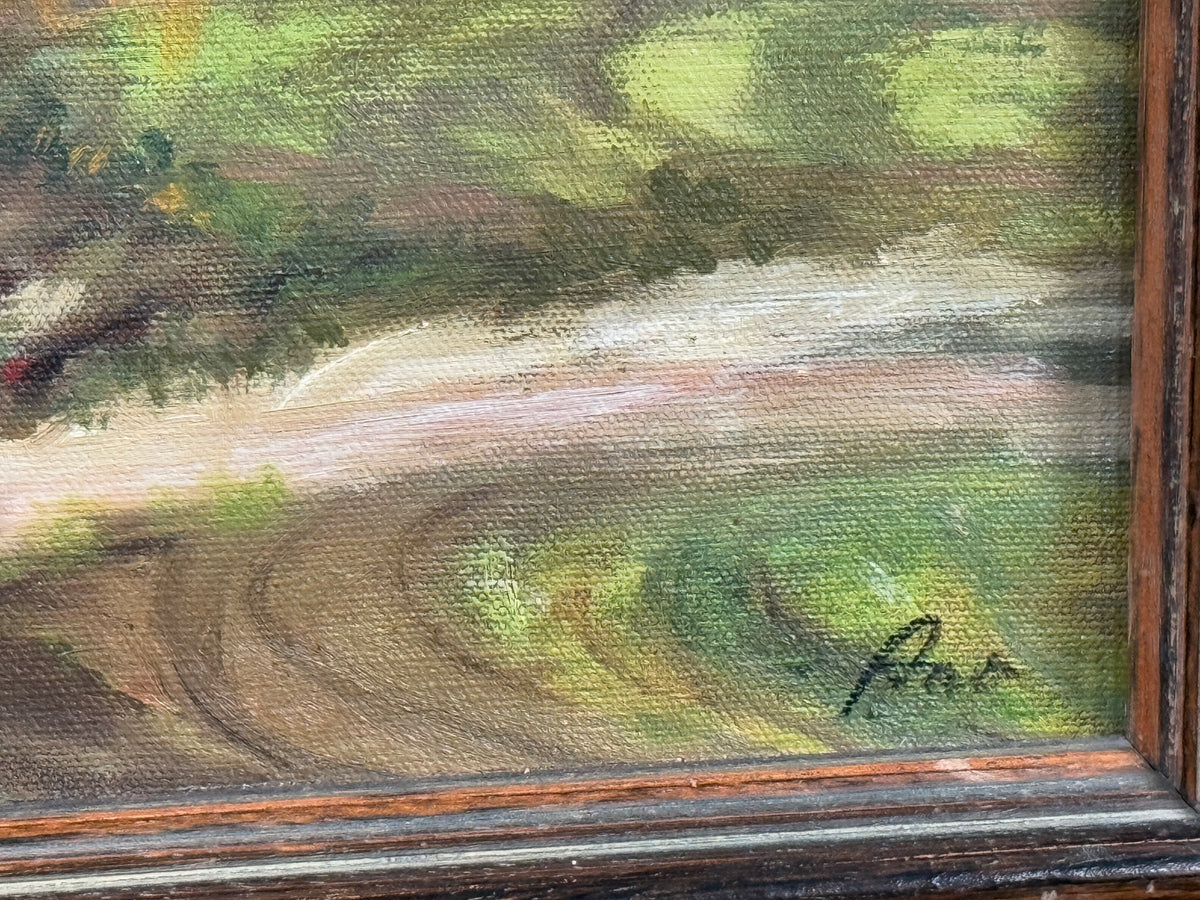 Vintage Bixby Creek Bridge California Bir Sir Coastline Original Oil Painting - Akers - 23 x 27"