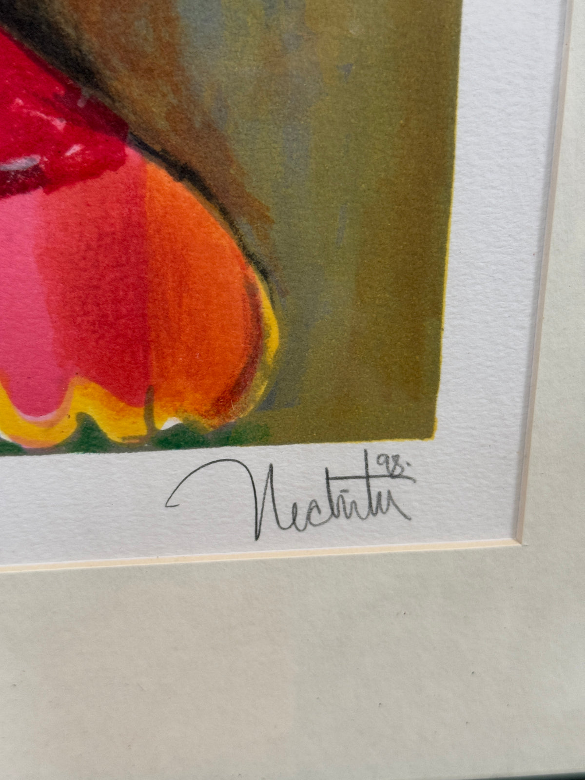 "Healing Efforts" Lithograph Print Signed Numbered 66/199  -Alexandra Nechita- 28 x 41"