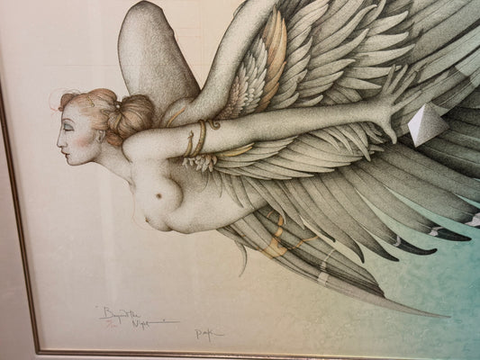 "Beyond the Night" Signed Lithograph Print 163/250 -Michael Parkes - 34 x 38"