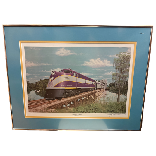 "Crossing the St. Johns" - Mark Johnson Signed Numbered Print 570/1500 - 23 x 30"