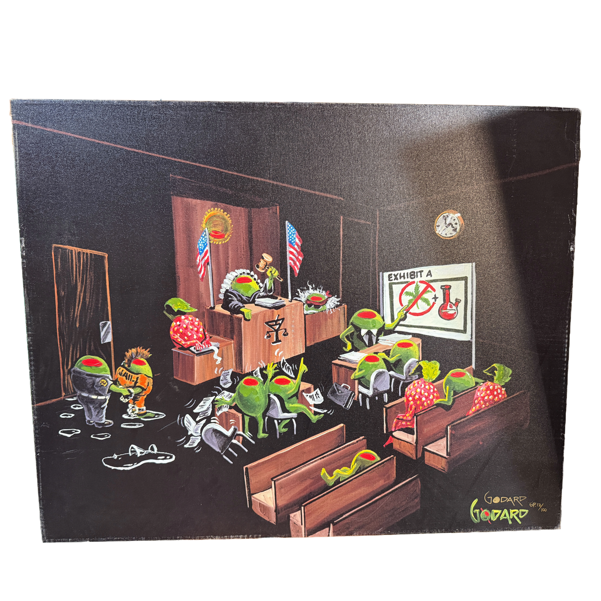"Courtroom" - Michael Goddard Giclée on Canvas - 28 x 35"