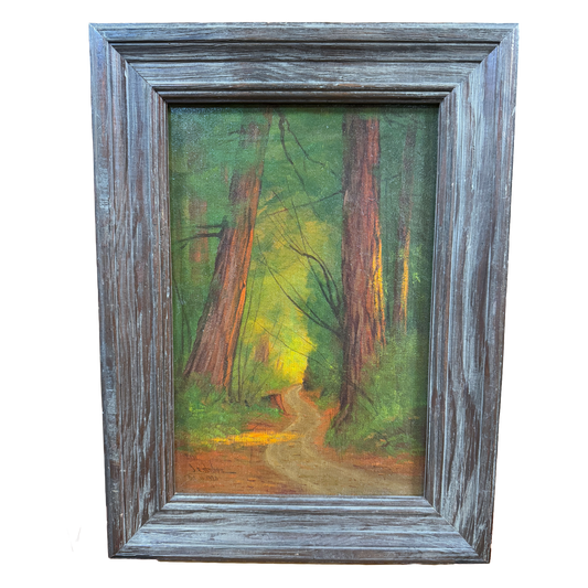 "1920 Monterey County" Redwoods California Landscape Original Oil Painting - James Everett Stuart - 18 x 24"