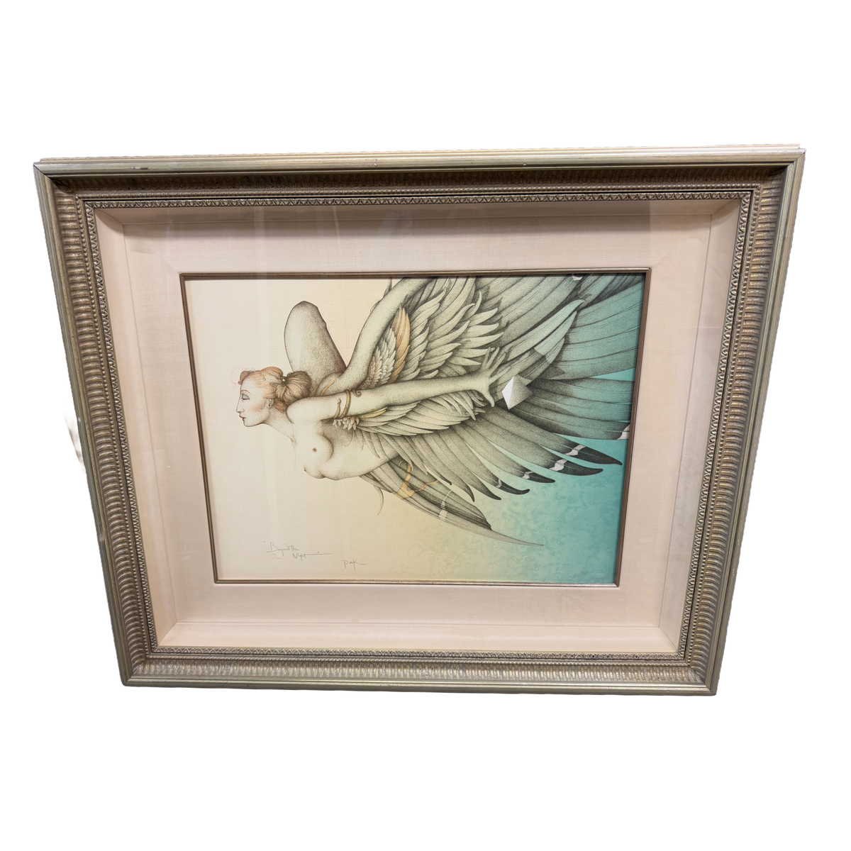 "Beyond the Night" Signed Lithograph Print 163/250 -Michael Parkes - 34 x 38"
