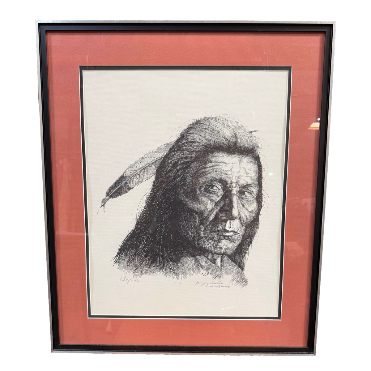 "Cheyenne" - Gergory Perillo Native American Artist Proof Print - 20 x 25"