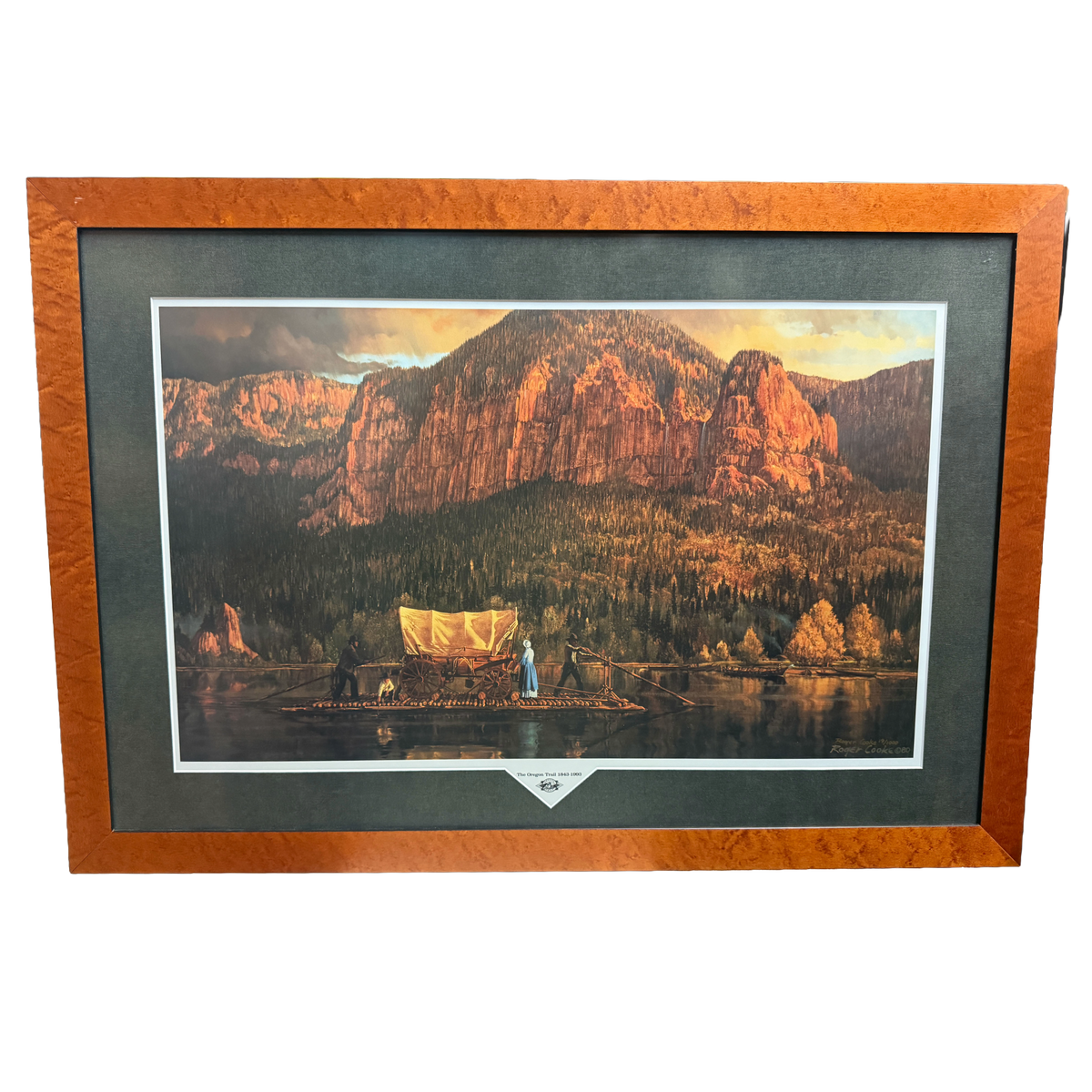 "The Oregon Trail 1843-1993" Signed Numbered Print 19/1000 -Roger Cooke - 25 x 36"