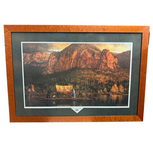 "The Oregon Trail 1843-1993" Signed Numbered Print 19/1000 -Roger Cooke - 25 x 36"