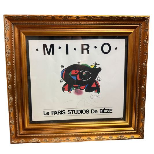 "Le PARIS STUDIOS De BÈZE" Signed Numbered Art Print 305/750 - MIRO - 20 x 21"