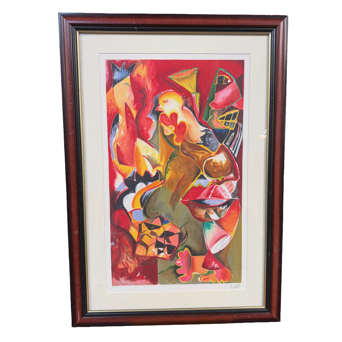 "Healing Efforts" Lithograph Print Signed Numbered 66/199  -Alexandra Nechita- 28 x 41"