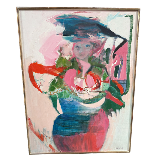 Abstract Female Figure - Mattie Staniek - 38 x 50"